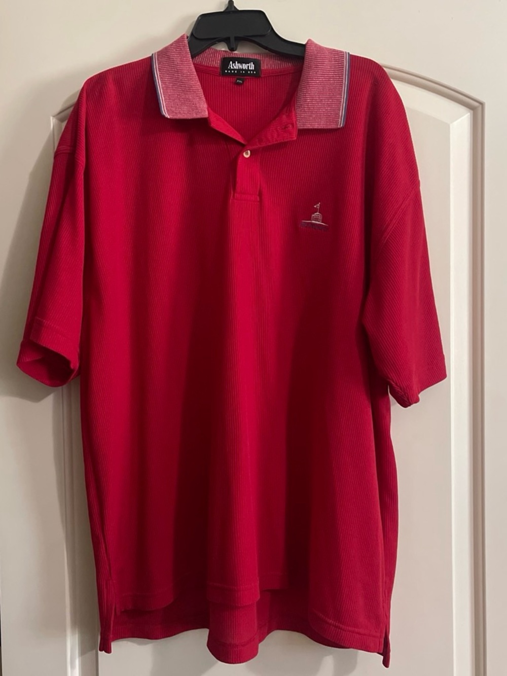 Ashworth Men's Red Polo Shirt XXL